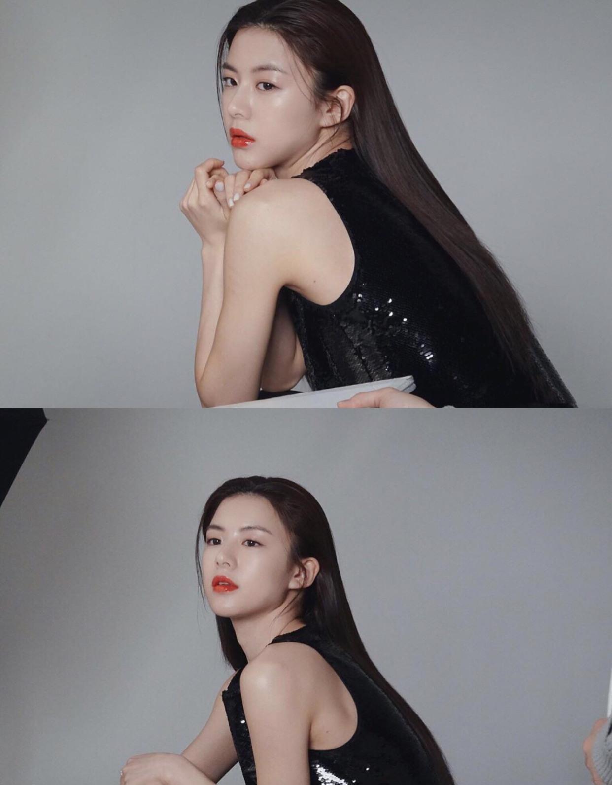 镜头从下巴往上拍,这个角度没有一个高挺好看的鼻子很难拍的美美的