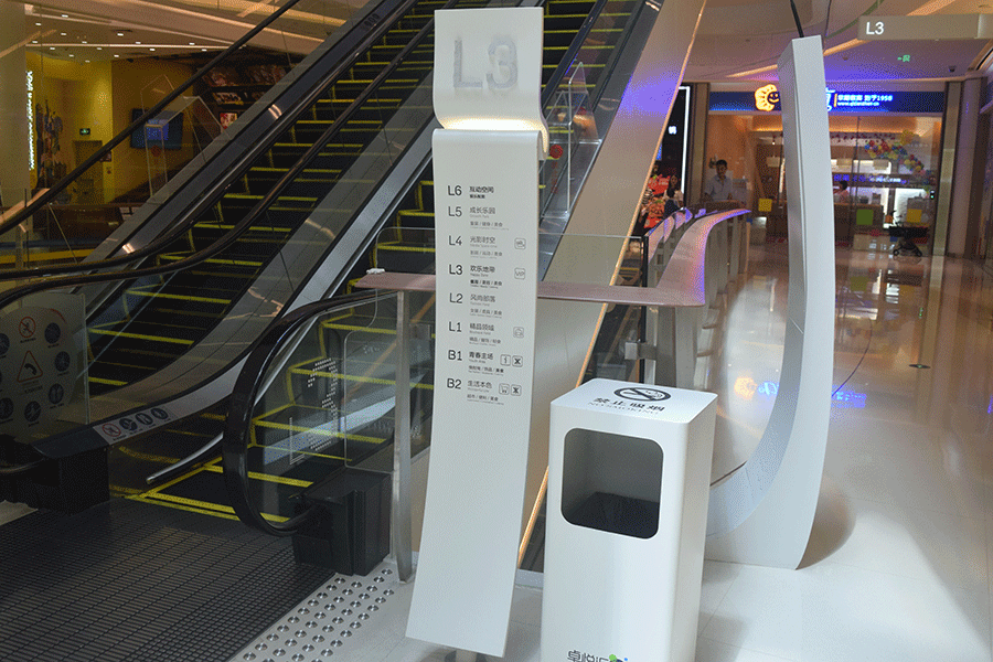 原创柯赛分享购物中心综合体标识导向导视系统有哪些基本特点