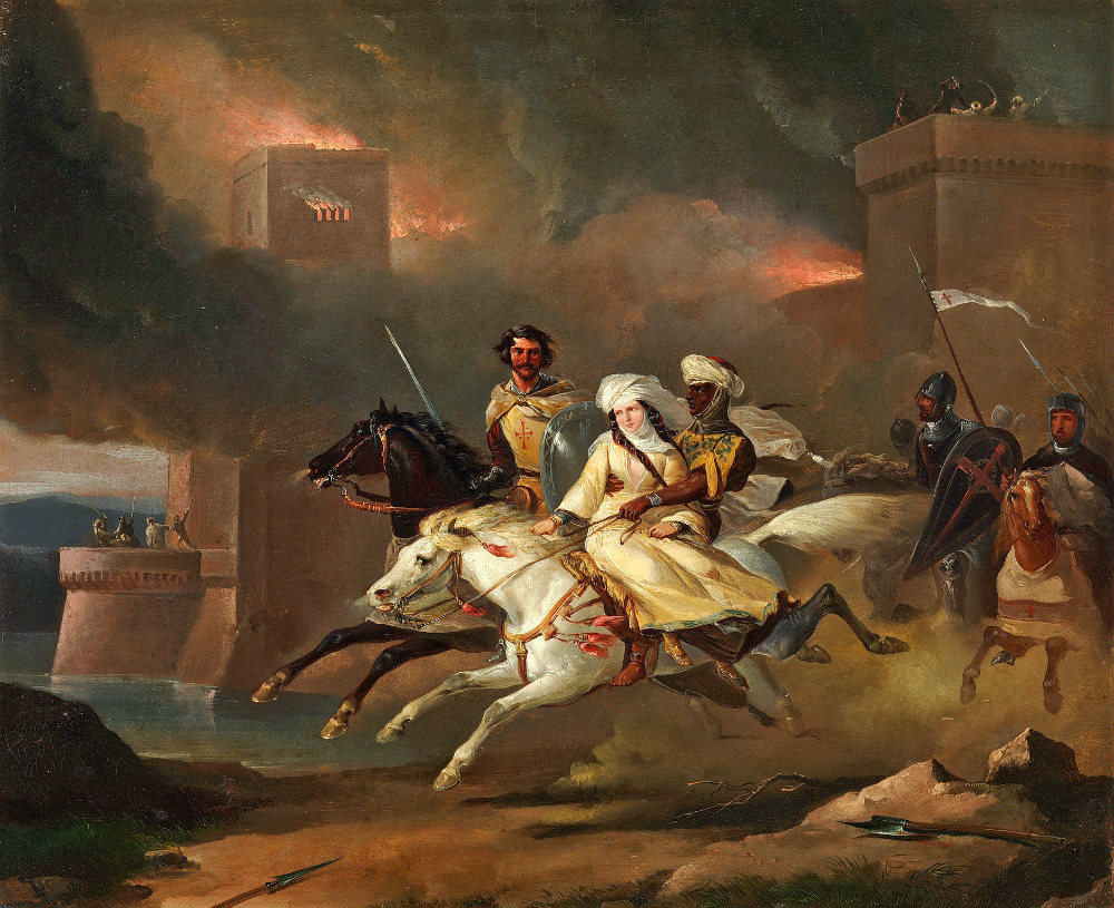 从1833年到1835年,他在卢浮宫的天花板上画了一幅拿破仑远征埃及的