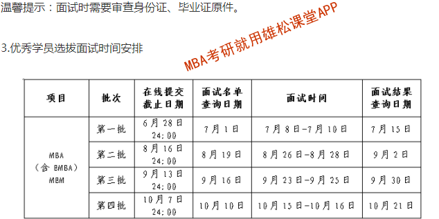 2023年西北工業大學mbaemba提前面試方案