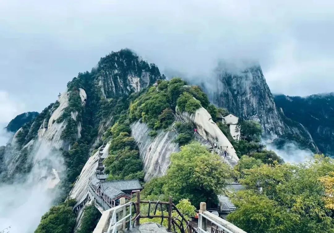 有一道风景叫华山全景_日月_悬崖峭壁_黄河