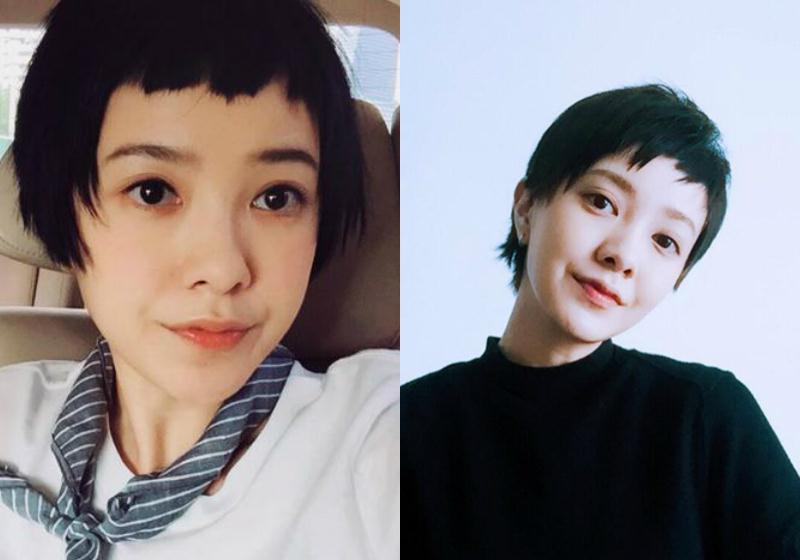 别人剪都会变丑的狗啃式短发,郭采洁剪了却意外变美,气质出众!