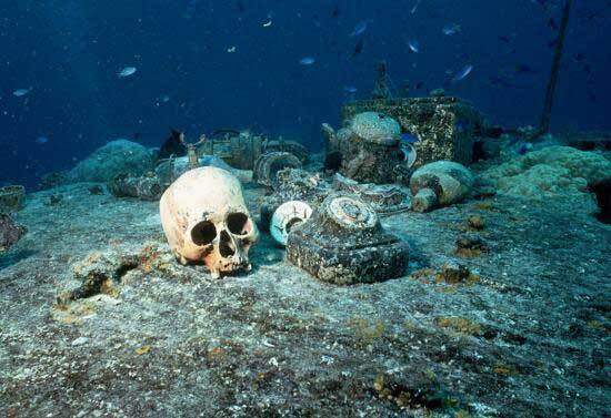 世界上最大的船舶墓地,被称为幽灵沉船区_特鲁克_日本_海底