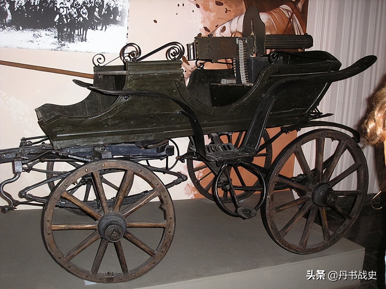 4匹马拉着重机枪横扫战场,一战另类的机枪车_马车_作战部队_机动