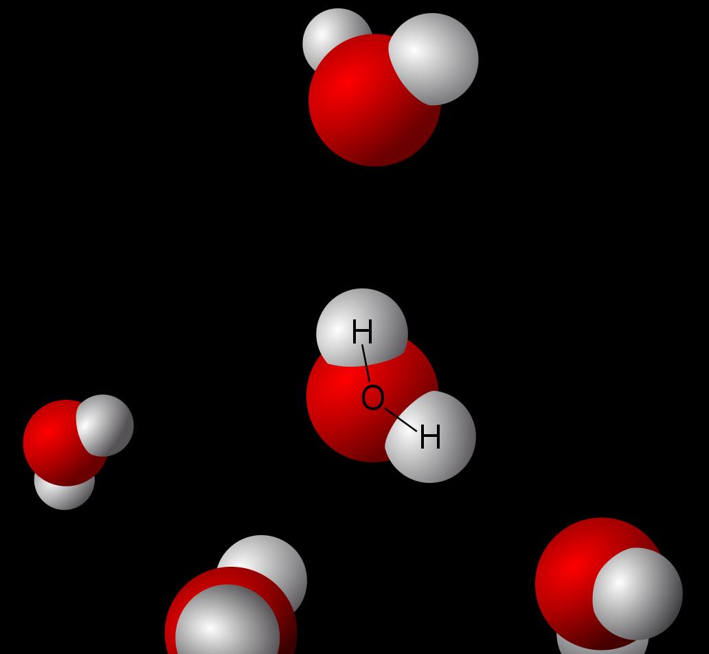 正因为存在这样的电性质,水分子会通过氢键与它附近的水分子相互吸引