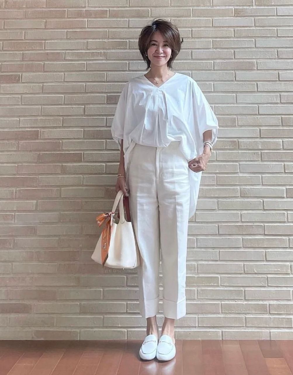 50岁女人想甩掉大妈感学学日本主妇的夏季穿搭时髦又减龄