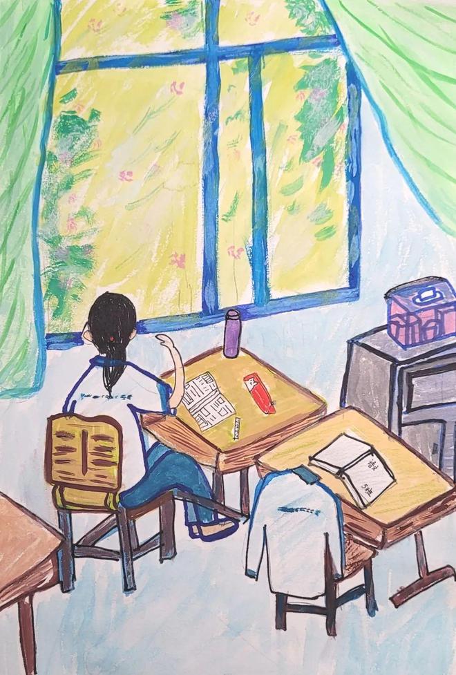 石油附小美育我在母校留影2022届六年级毕业绘画展