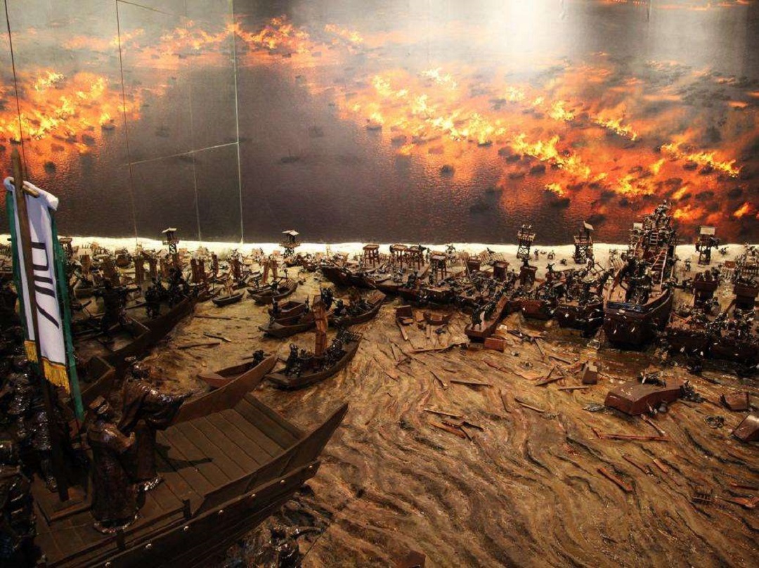 赤壁之战场景再者说中国是一个典型的农业大国,曹操在赤壁之战失利