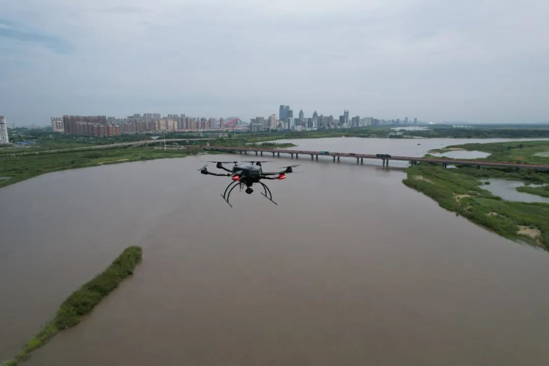 氢动力多旋翼无人机单次60km超视距水面巡检应用