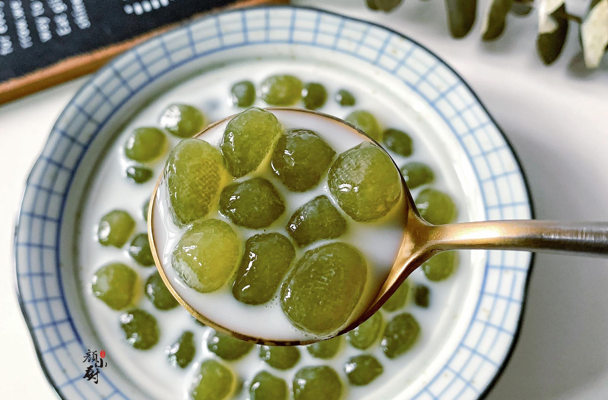 搓成小丸子煮一锅,清甜香糯,真好吃_步骤_牛乳_木薯