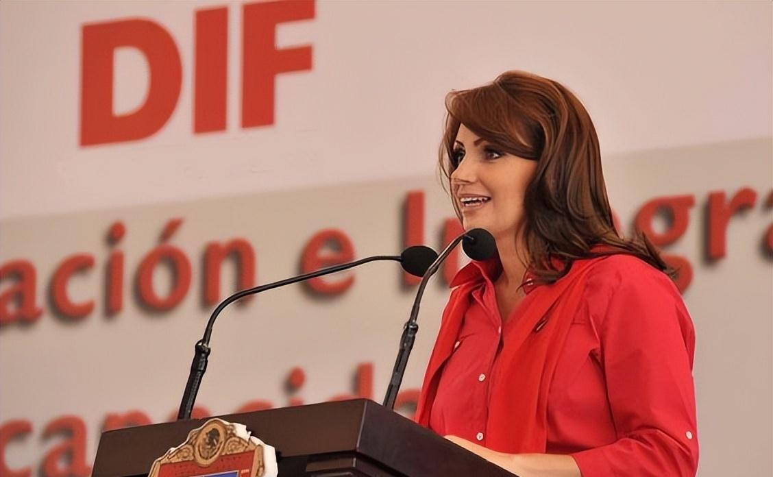 墨西哥最美第一夫人:40岁二婚带3个孩子"下嫁"总统,有旺夫运_赫莉卡