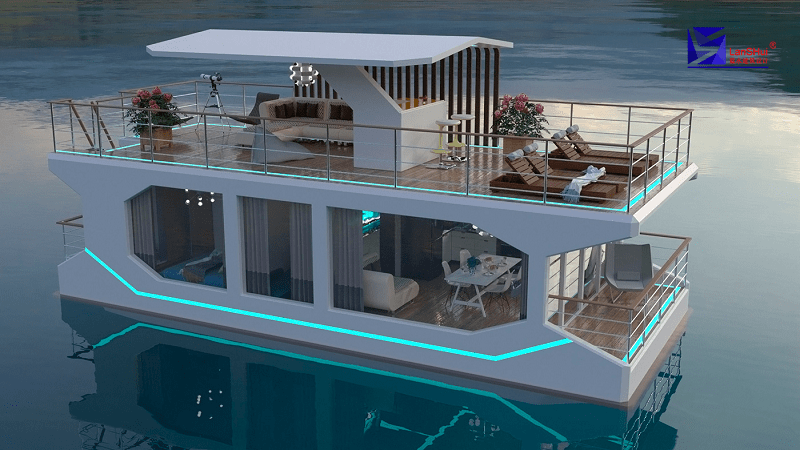 漂浮民宿配置齐全入住舒适打造水上娱乐中心获全新体验