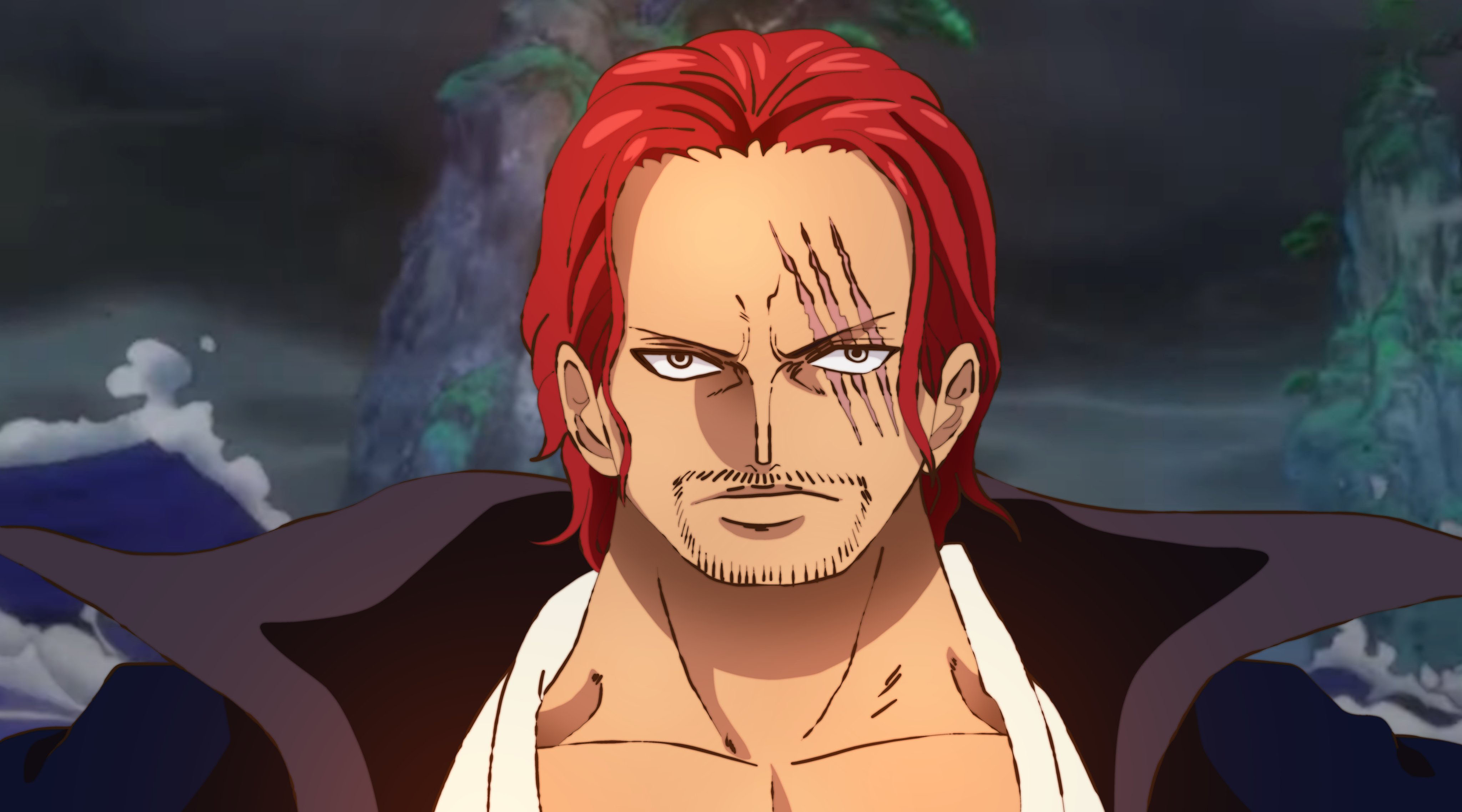 海贼王1055话：红发使用的是顶级霸王色，能让果实能力暂时失效_绿牛_尾田_四皇