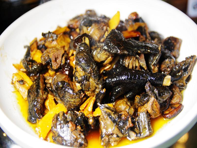 德化茶油焖德化三黑厦门这家茶油养生餐厅菜肴都够土