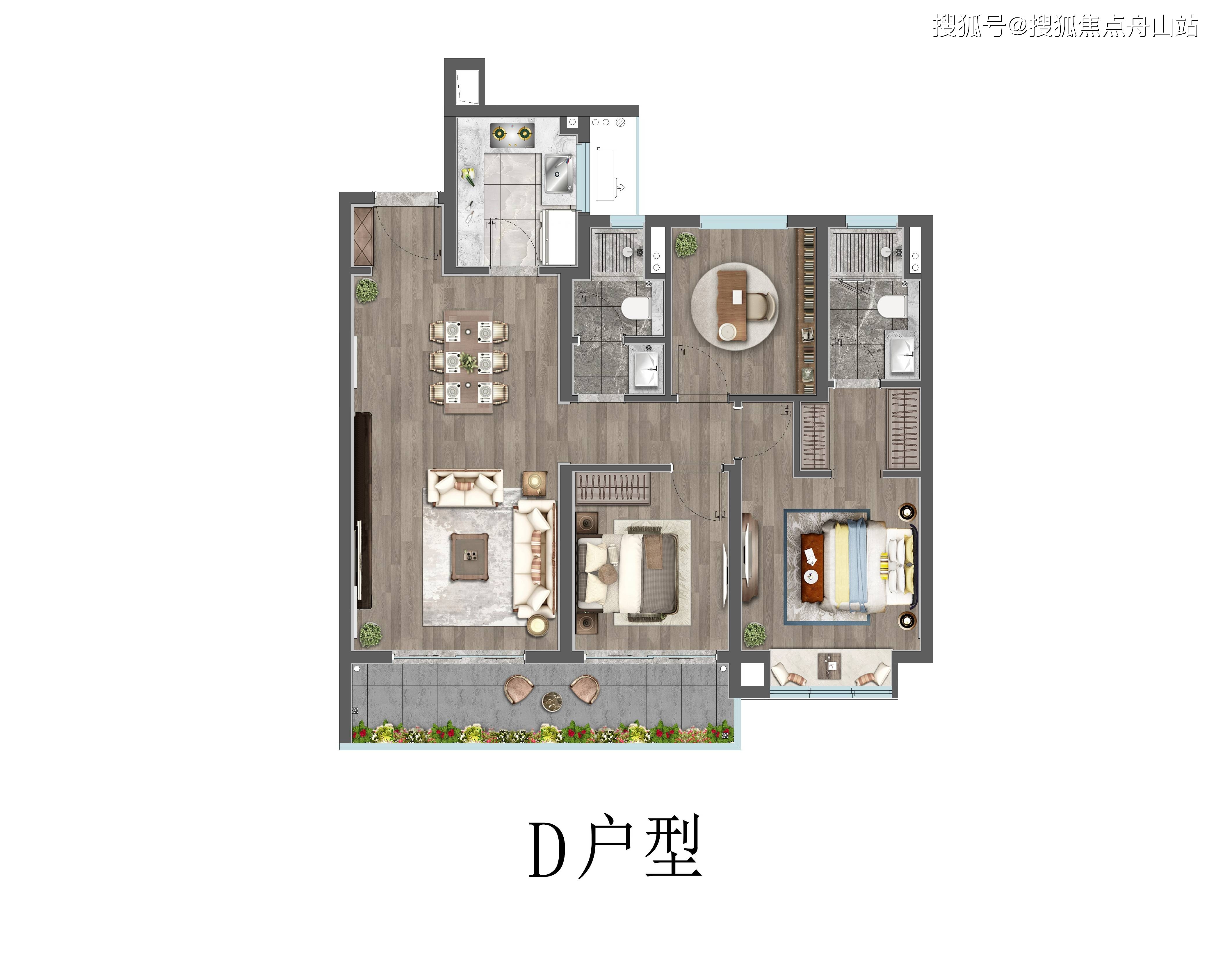 愉樾天成 户型图片