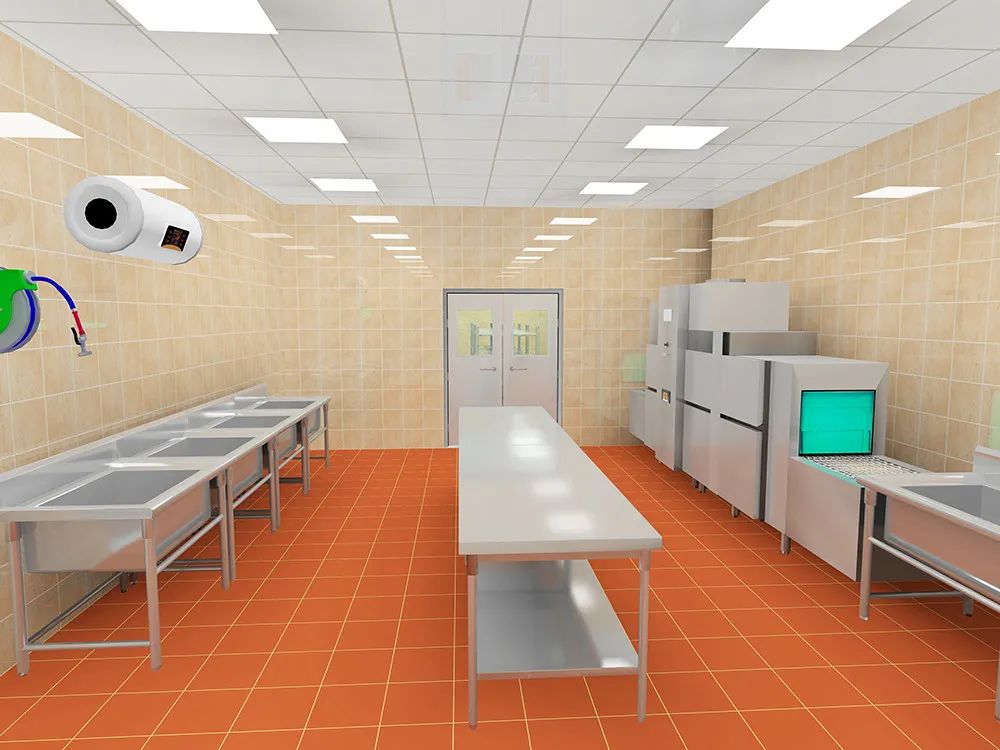 商用厨房洗碗间设计需要注意什么?_餐厅_平台_设施