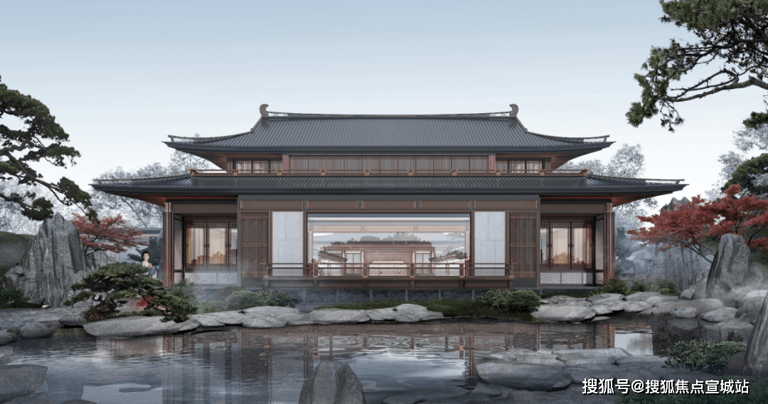 上海金山【建发观唐府】——建发观唐府真的太火了！太牛了！详情解析地址！_唐风_山水_商业