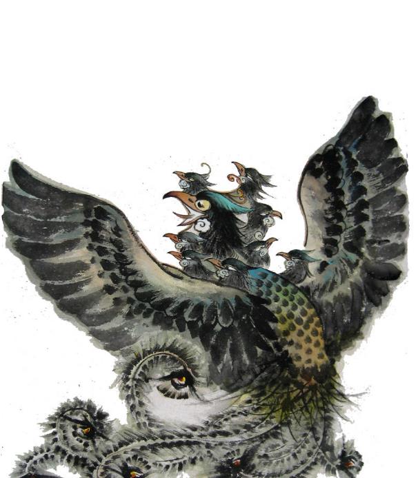 上古神兽九头鸟到底是什么鸟?_楚国_头凤_凤在