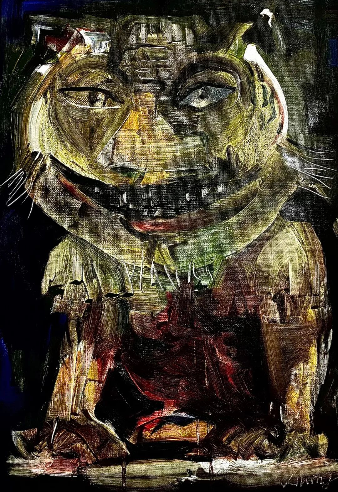 许明:画家与画_cm_油画_作品