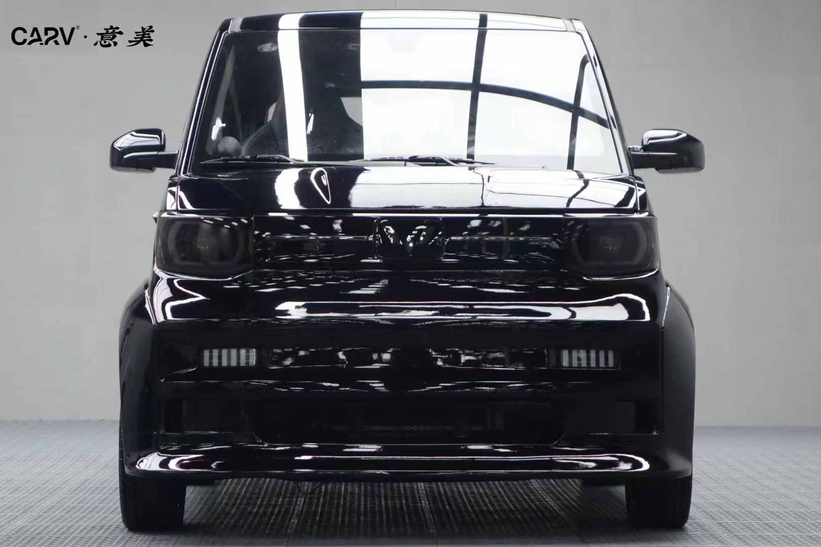 五菱宏光mini卡孚改色膜白金钢琴黑,神秘且优雅_搜狐汽车_搜狐网