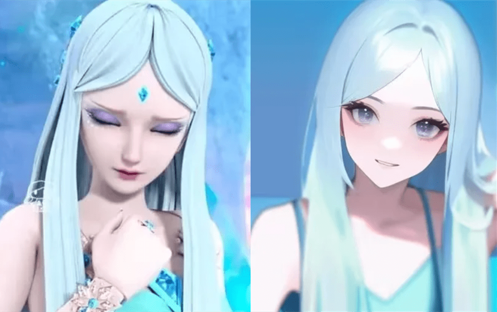 当叶罗丽们变成漫画版造型,情公主秒变魔法少女,孔雀扛起了大炮