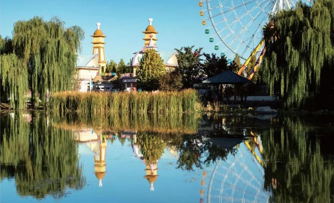 保定植物園,北湖公園,隆興路市政公園,璽苑立體綠化園林,共同組成綠色