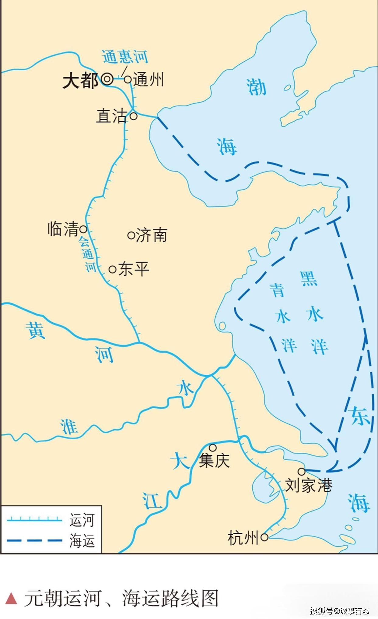 元朝京杭大运河图片