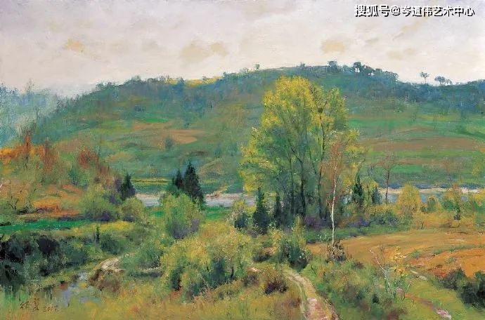 这油画风景看一次就想保存！色彩的魅力足以让人沉醉，每一张都是细节满