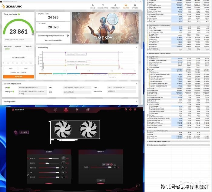 新品评测：七彩虹RTX4070Ti水神首秀，完胜RTX3090Ti