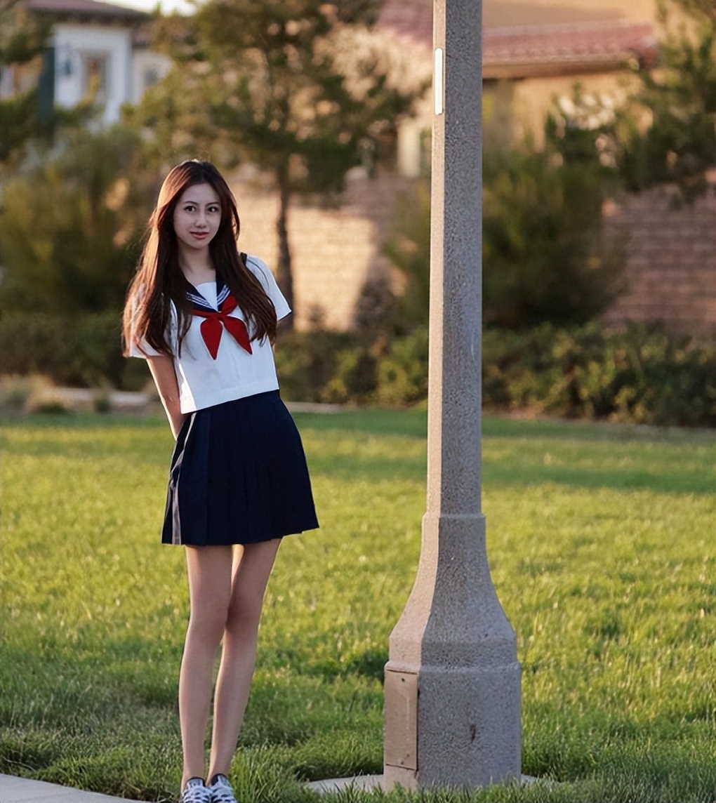 孙悦前妻陈露近照,35岁似少女,带女儿在美国生活,陌生男子陪同