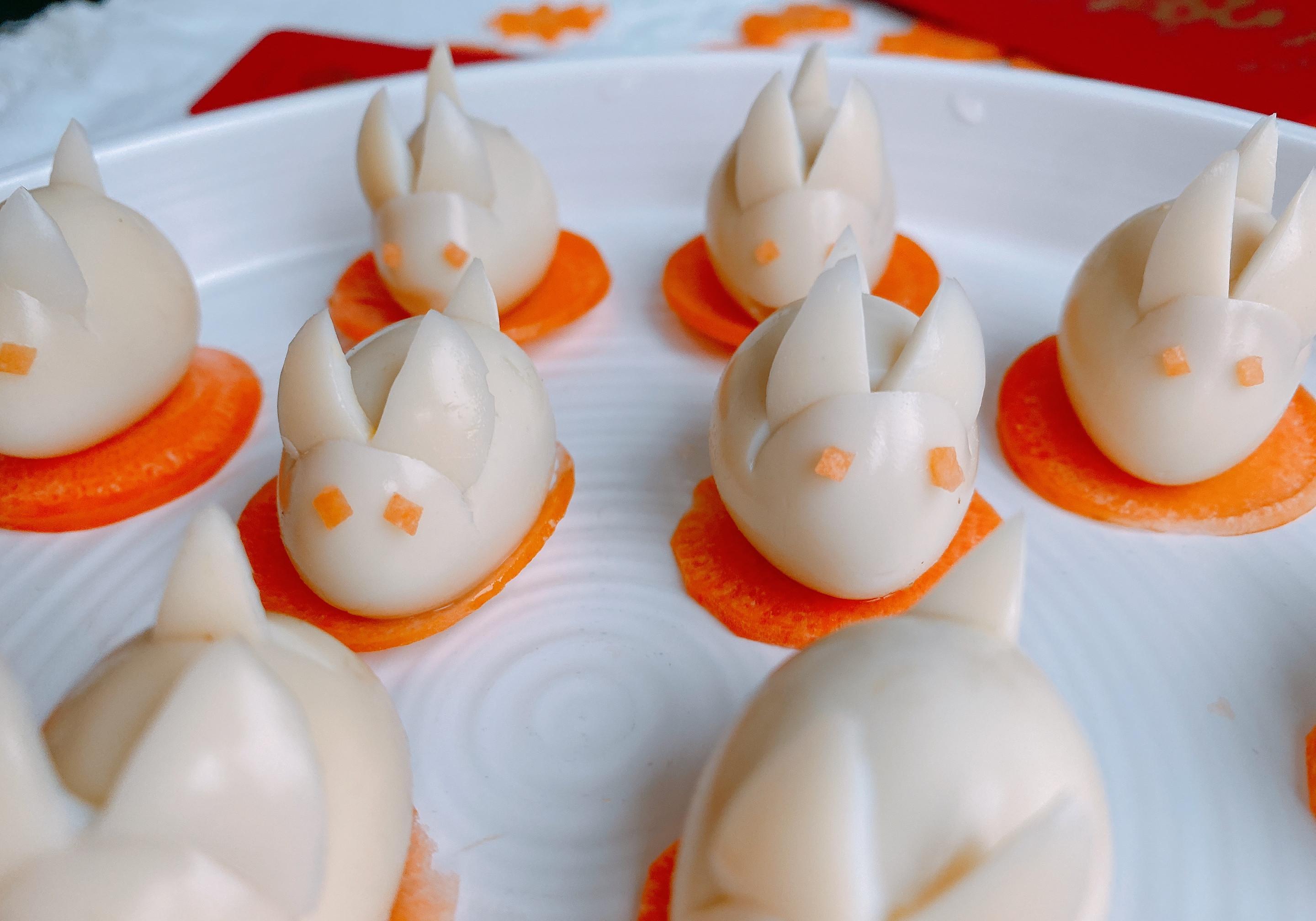 年夜饭创意菜之玉兔迎春,做法简单,好吃有营养,寓意前途似锦_兔子_胡