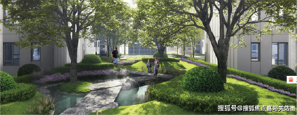 项目以海绵城市做为"底盘",打造自然循环之下的生态社区.