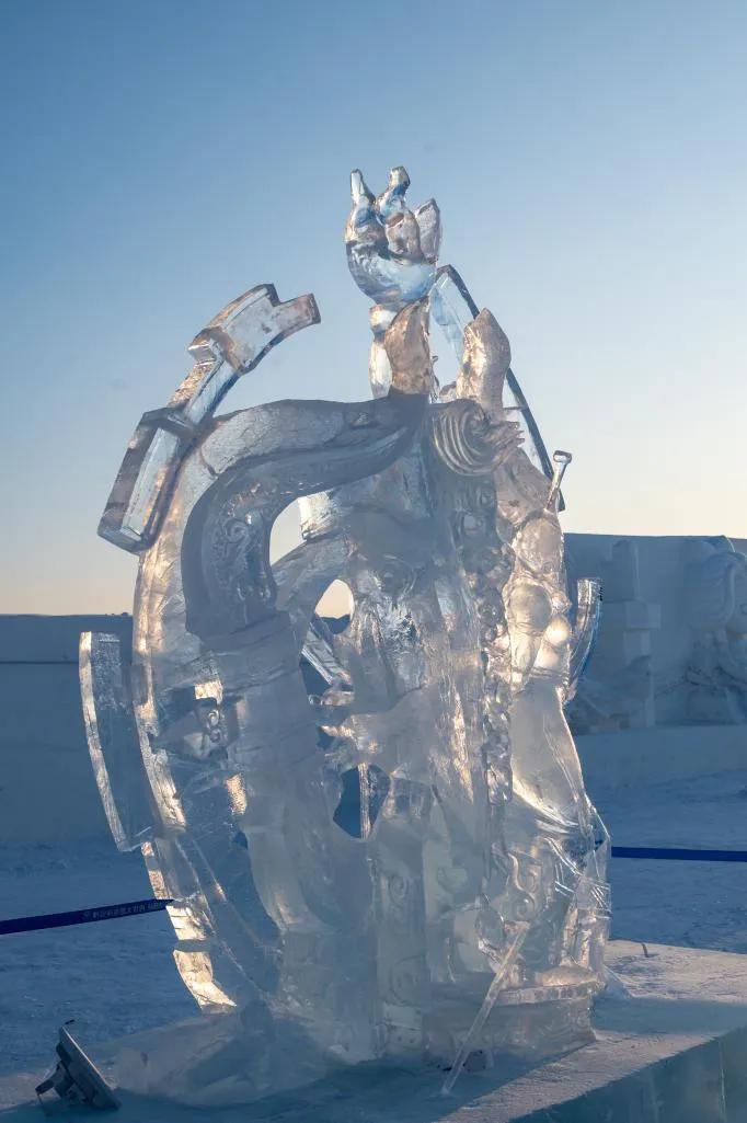 2023"玉兔迎春"冰雕艺术创作比赛圆满落幕_哈尔滨_冰雪大世界_作品