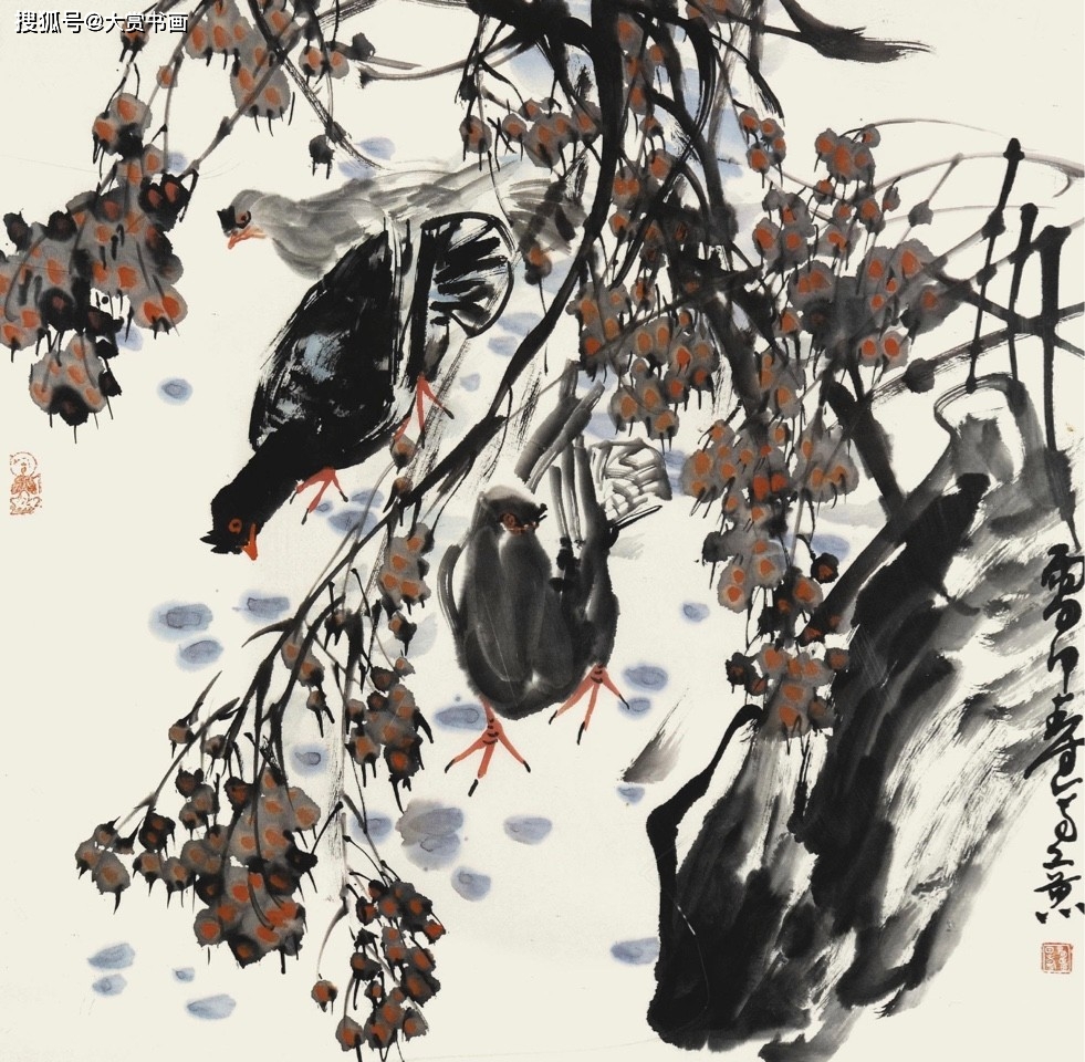 雷甲寿:野稻谷中国画第一人,为花鸟画提供了一种新的艺术风格_作品