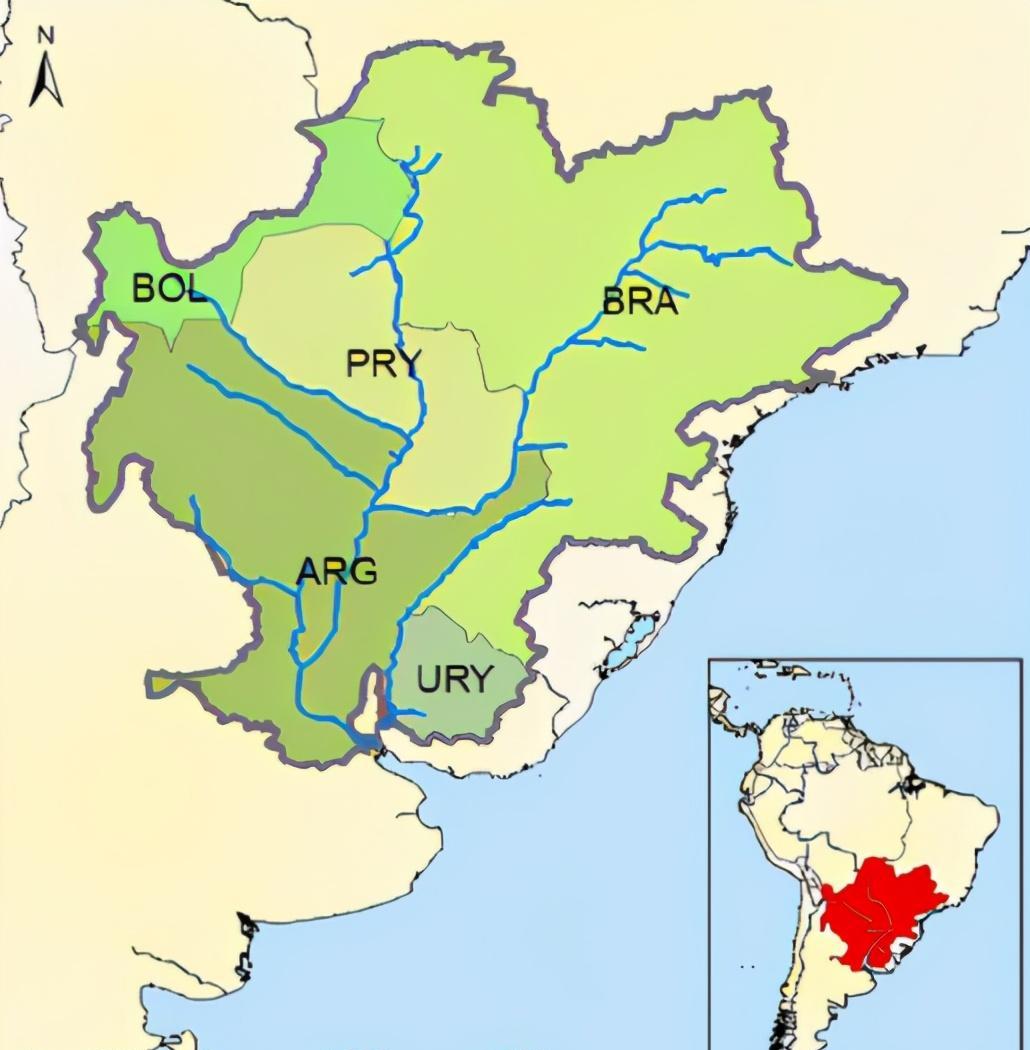 巴拉那河水系图图片