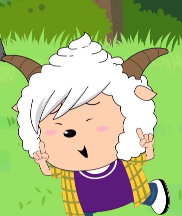 就连平时不穿鞋的现在都穿上了经典小皮鞋,看懒羊羊手指的方向,很明显