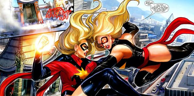 有意思的是:在漫威漫画后期的设定中,因为卡拉·索芬和月光石之间的