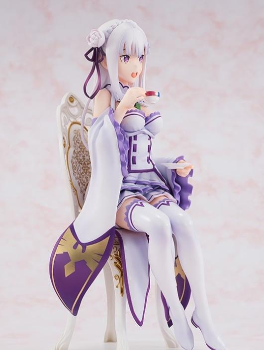 re0:真女主爱蜜莉雅碳茶会手办复刻确定海景房成功爆破崩盘_模型_kd