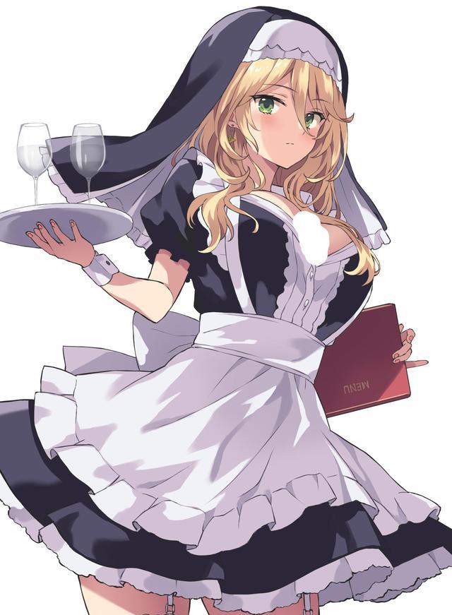 誓约之吻:身着女仆装的修女莎朗虽然是败犬但战斗力确实很强_精髓