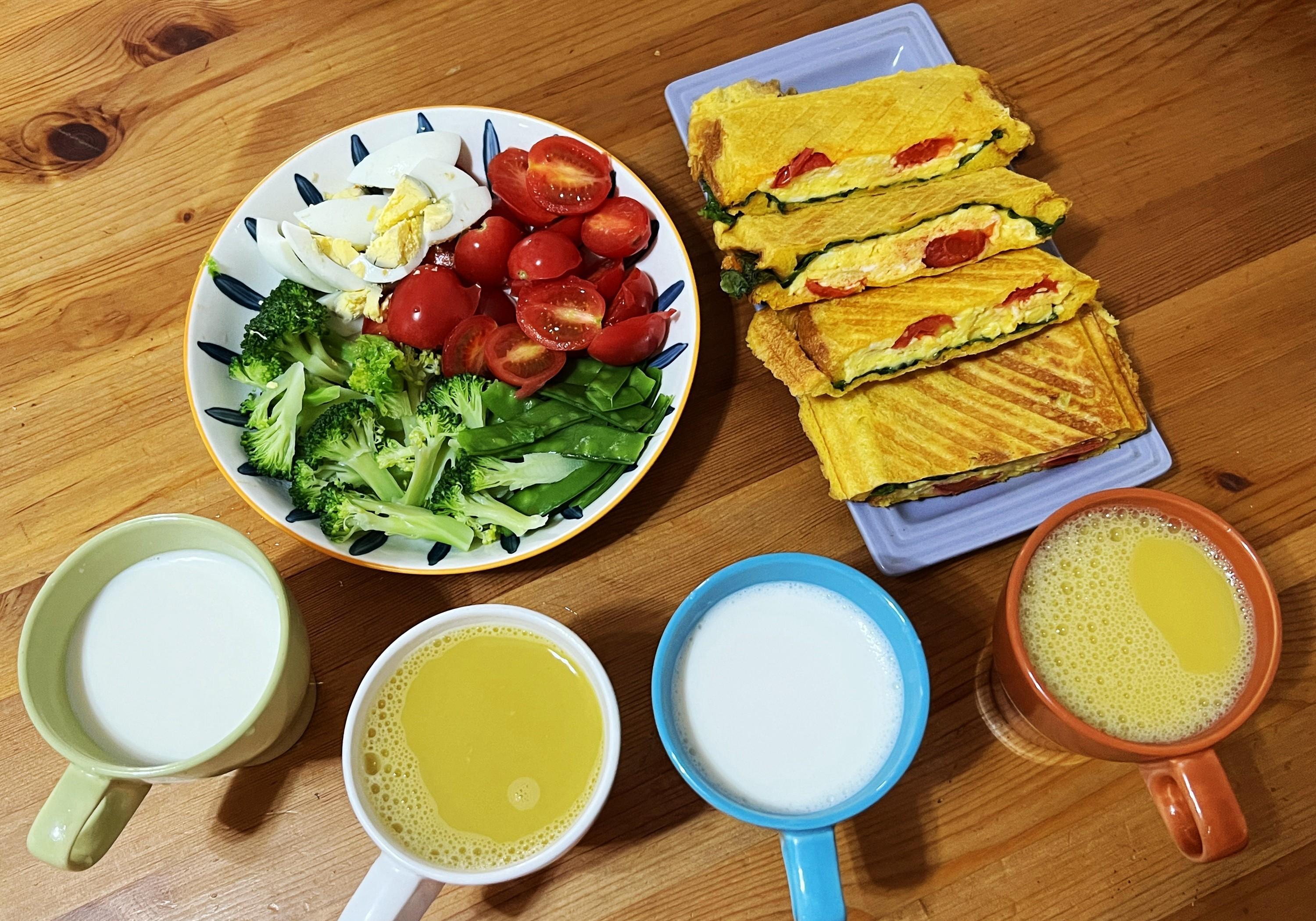 家里两个小学生,早餐不凑合!