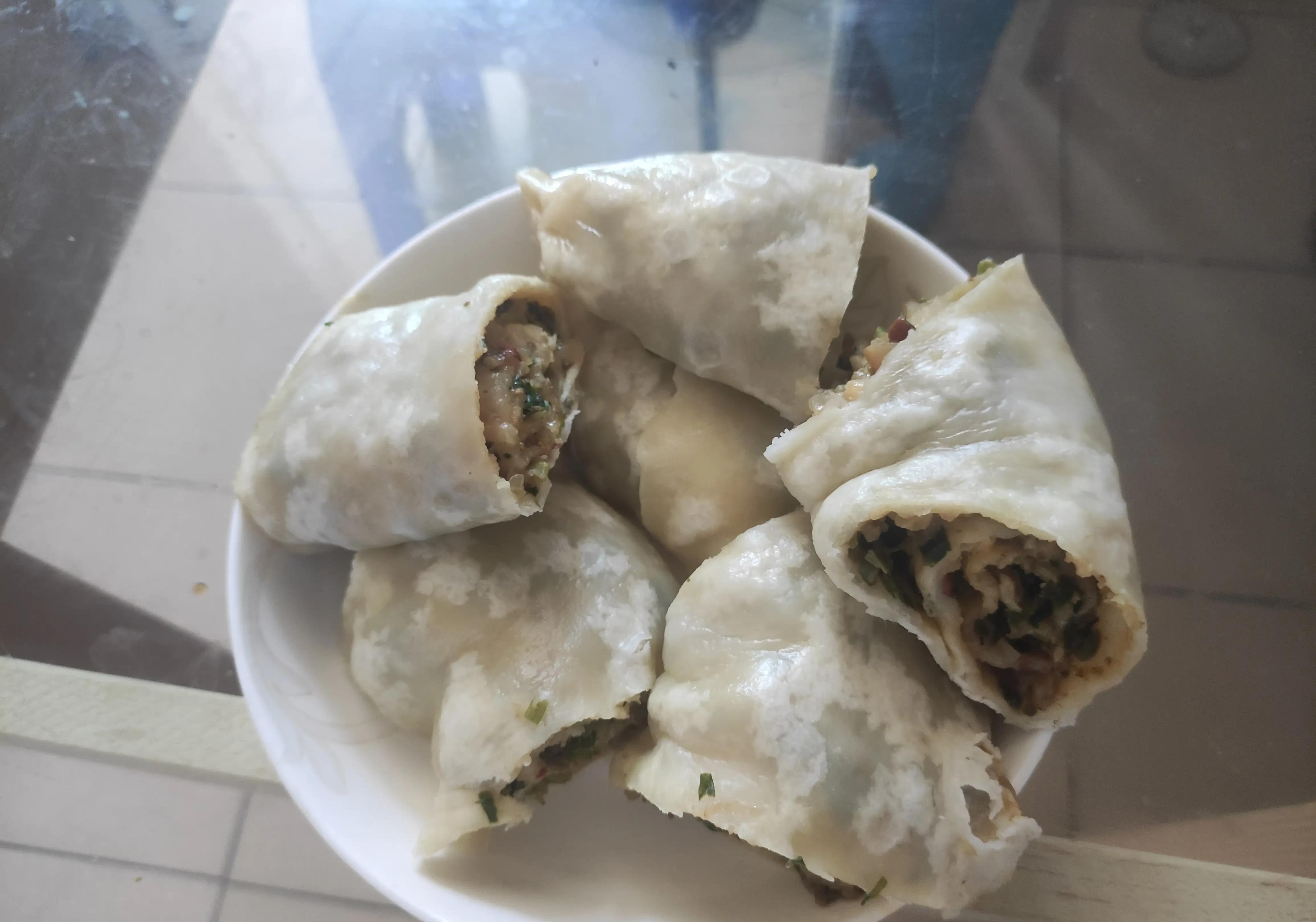 星期日休息,给老公做家乡的芝卷馍吃,老公赞不绝口_买点_瘦肉_陕西