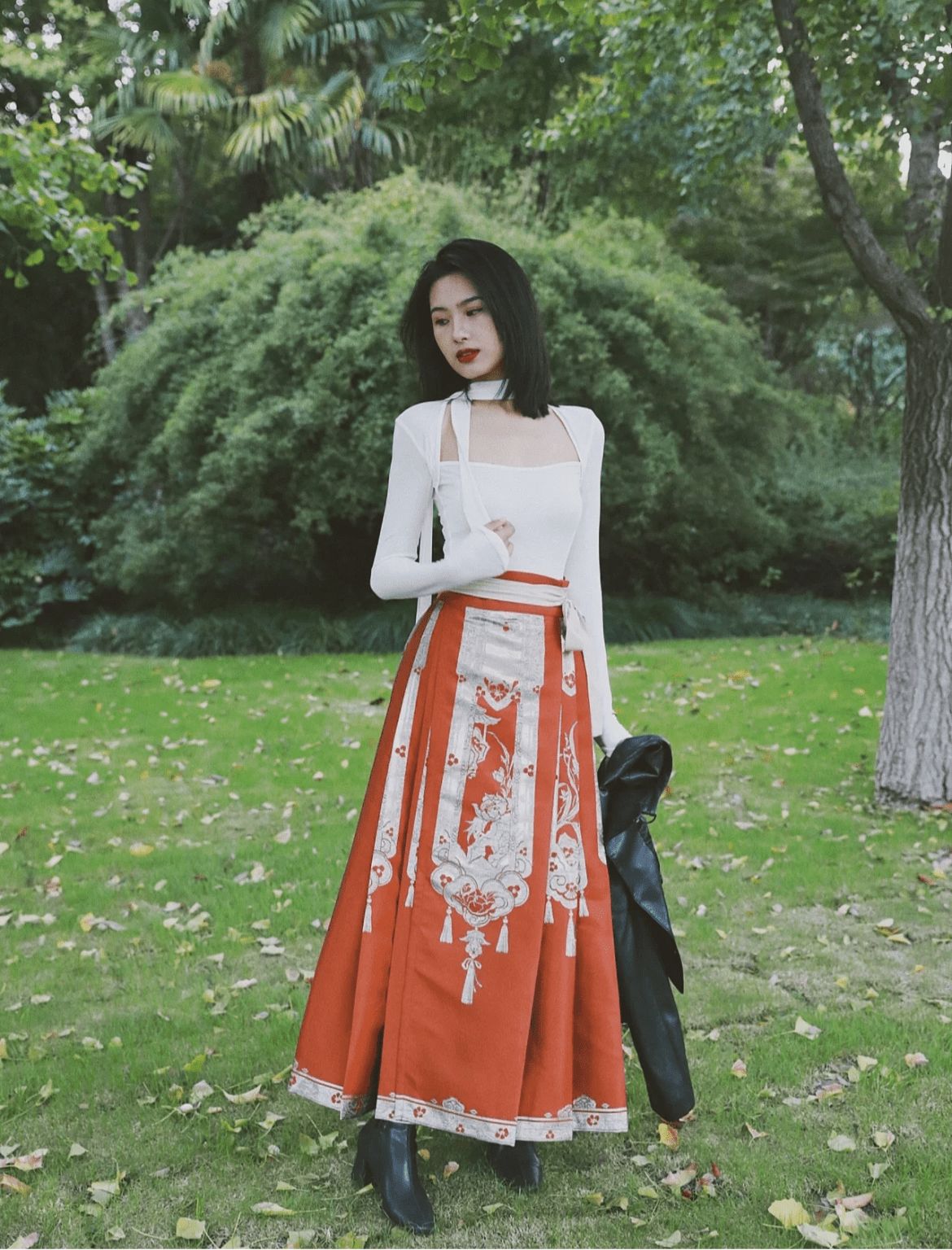 冬天穿马面裙,怎么搭上衣?_东方_文化_身材