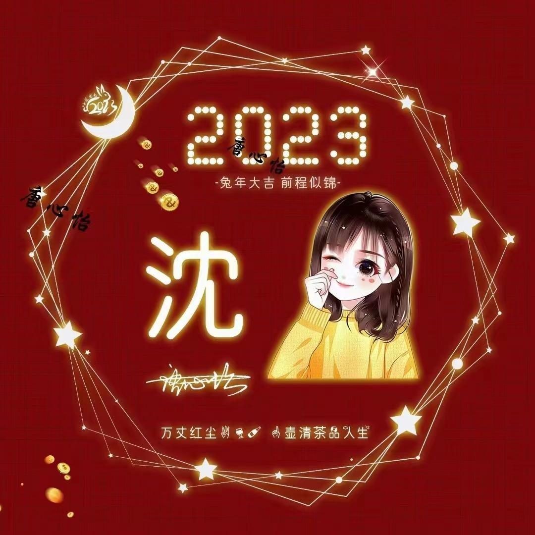 沈姓12生肖兔微信头像图片