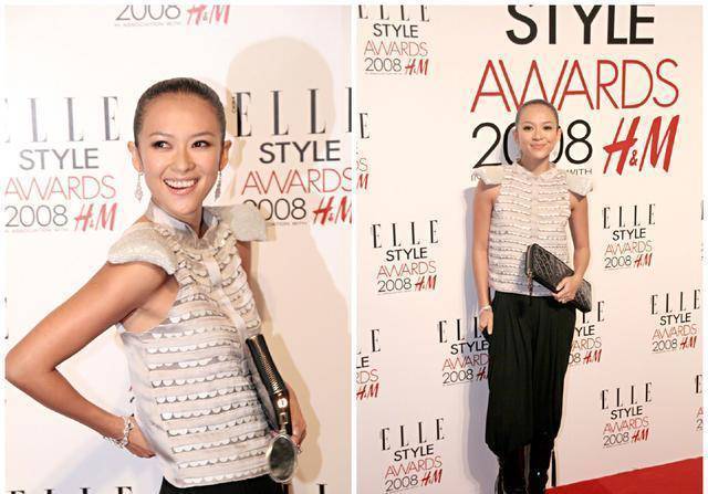 章子怡这发型太狠了!