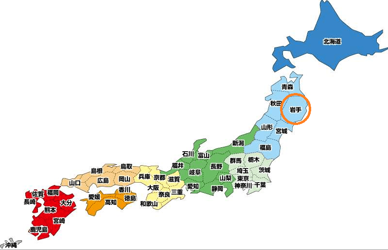 高清日本地图放大图片