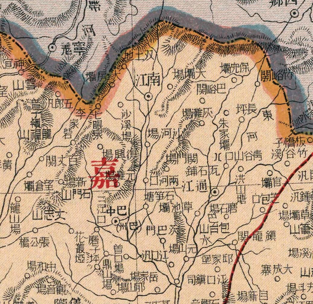 1917年,四川省老地图,精确到镇村,快看看有您老家吗?