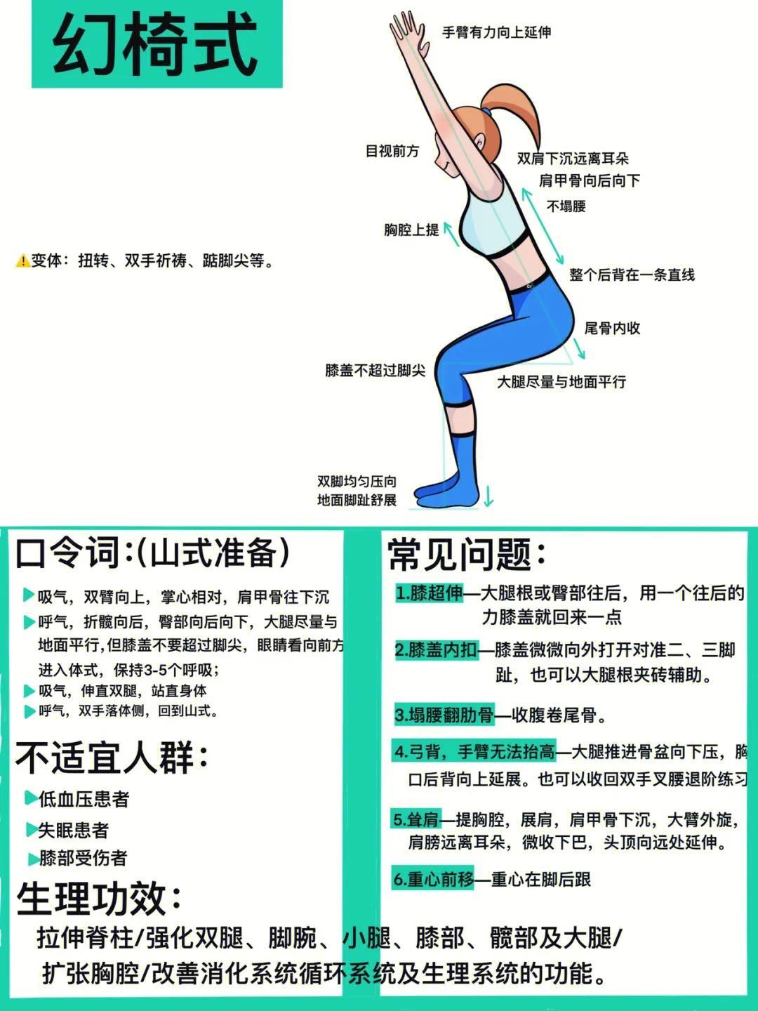 瑜伽体式精讲:"幻椅式"和"坐立前屈式"_膝盖_双手_身体
