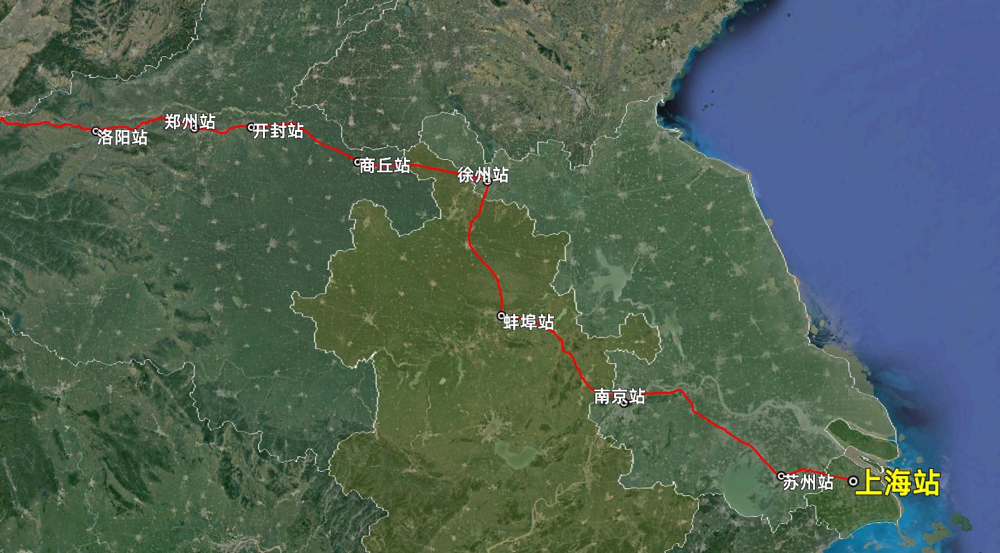 z218次列车运行线路图:甘肃兰州开往上海,全程2185公里_牛谈_模拟