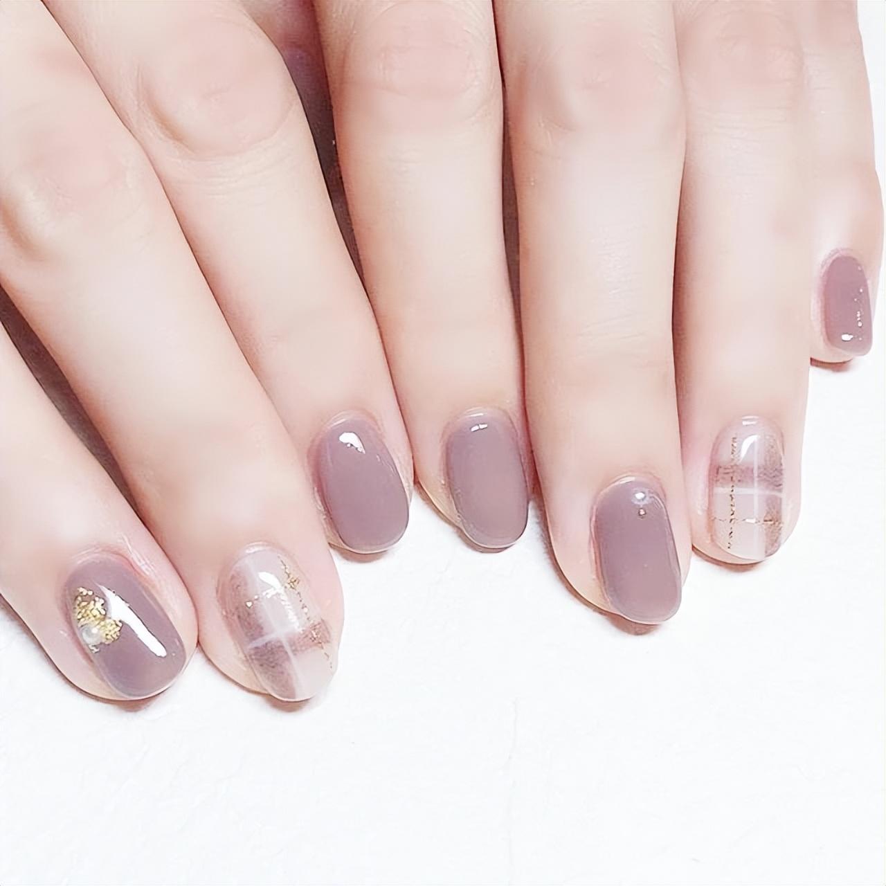 那些适合早春的少女风美甲款式:显白水嫩嫩~_兰迪_桃花_涂谁