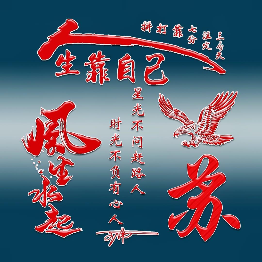 姓氏头像第193期,2023风生水起3d励志个性签名头像,请查收_生活_评论